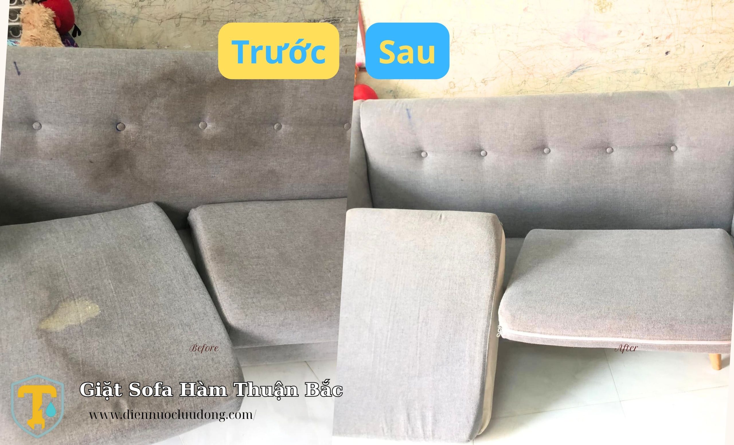 dịch vụ giặt sofa Hàm Thuận Bắc