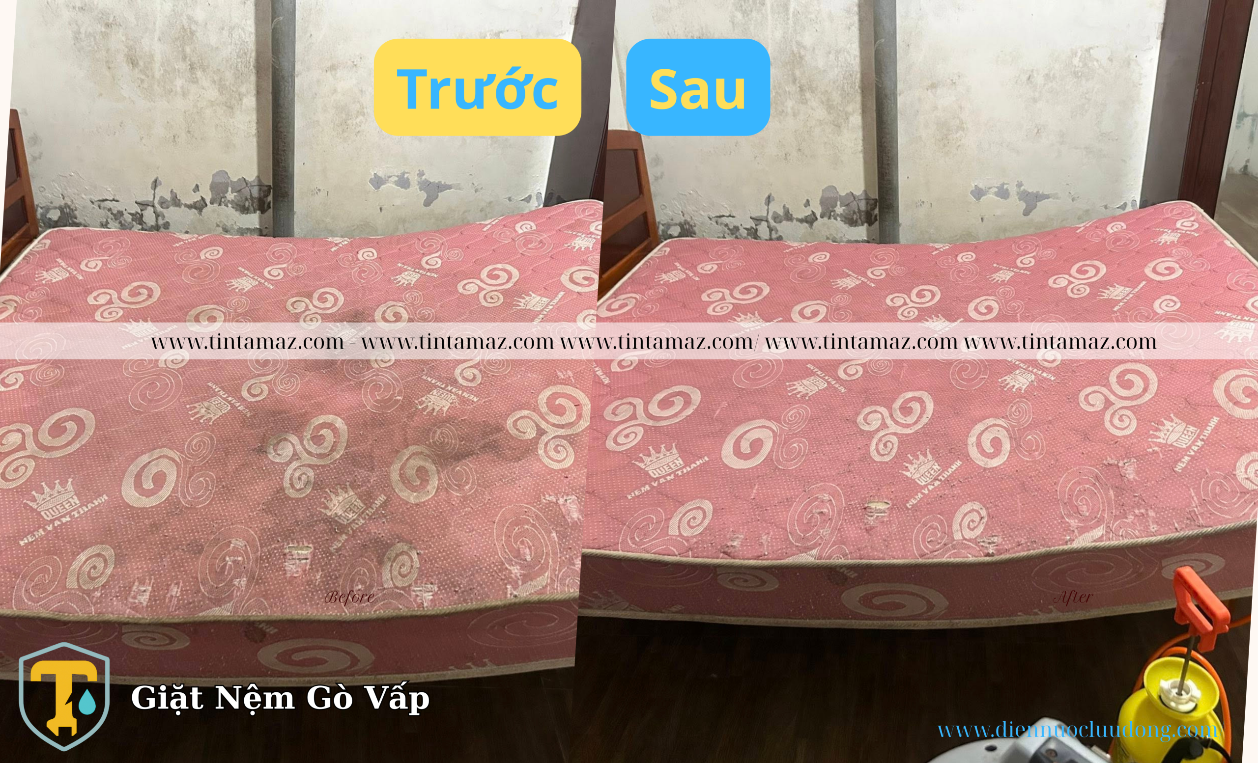 Giặt nệm Gò Vấp tại nhà | TÍN TÂM sạch sâu – giá rõ ràng